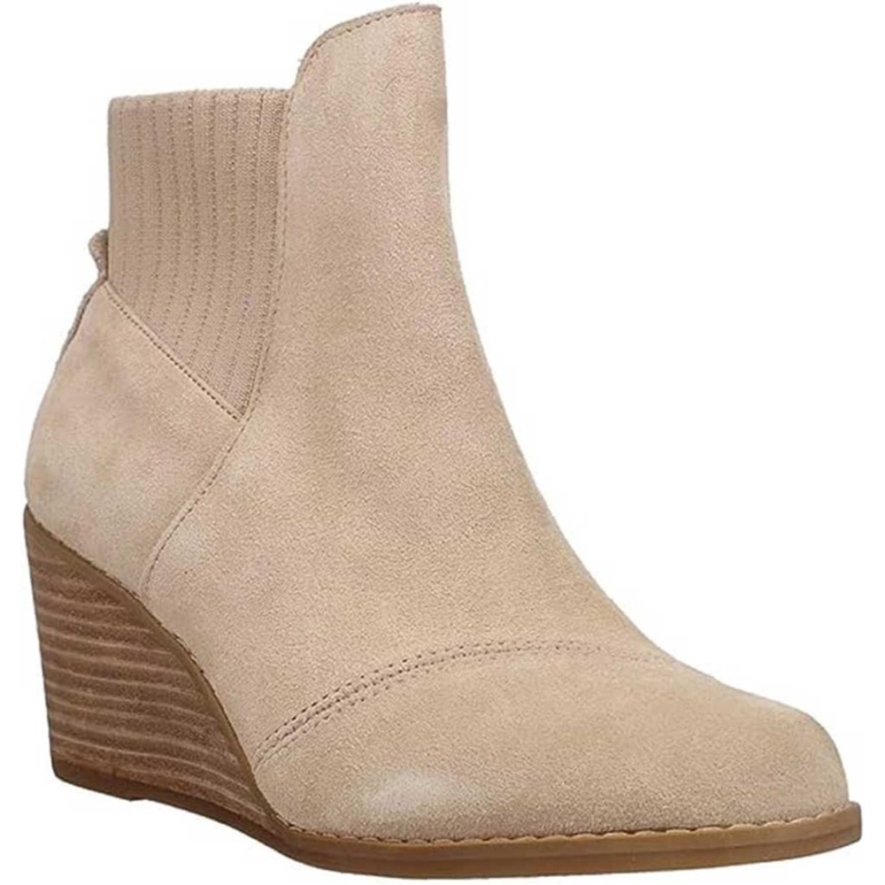 🌸 TOMS🌸 Sadie Suede Wedge Ankle Bootie Size:5.5